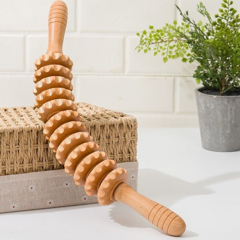 Curved Wooden Massage Roller